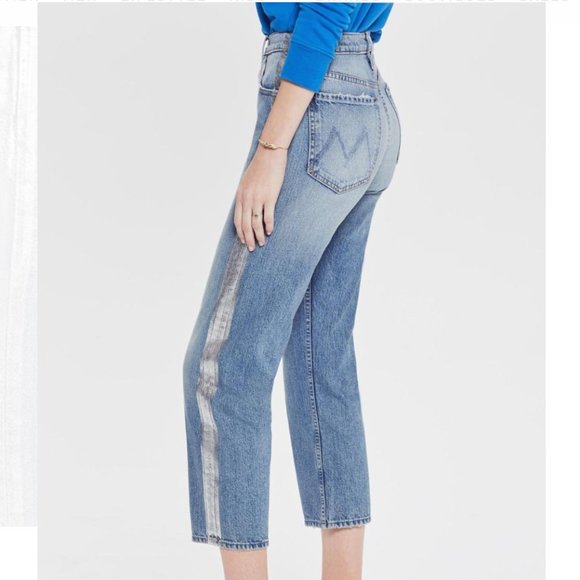 MOTHER Denim - Mother The Thrasher Striped Wicked Jeans New $298